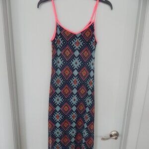 Fire Los Angeles Full Length Dress